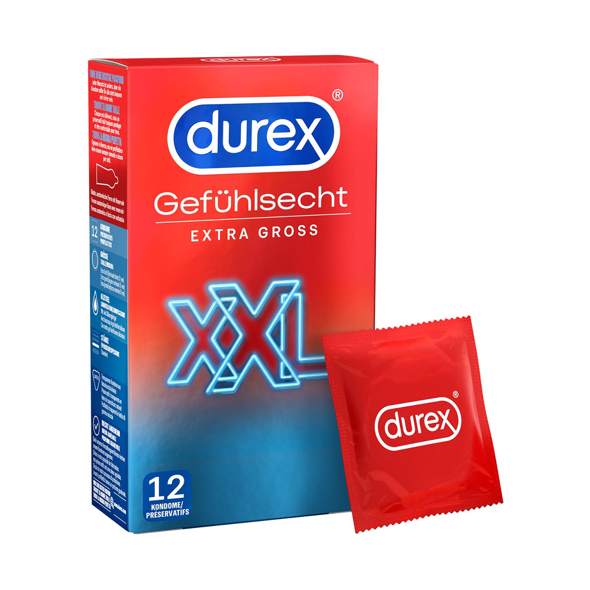 Image of Gefühlsecht Extra Gross Xxl Kondome Damen 12 Pezzi