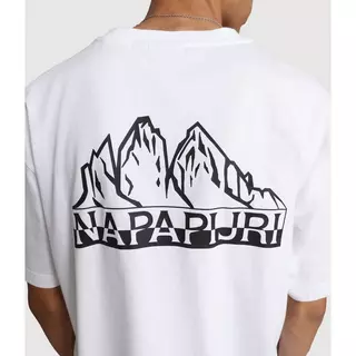 NAPAPIJRI T-Shirt S-SARETINE SS BRIGHT WHITE 002 Weiss