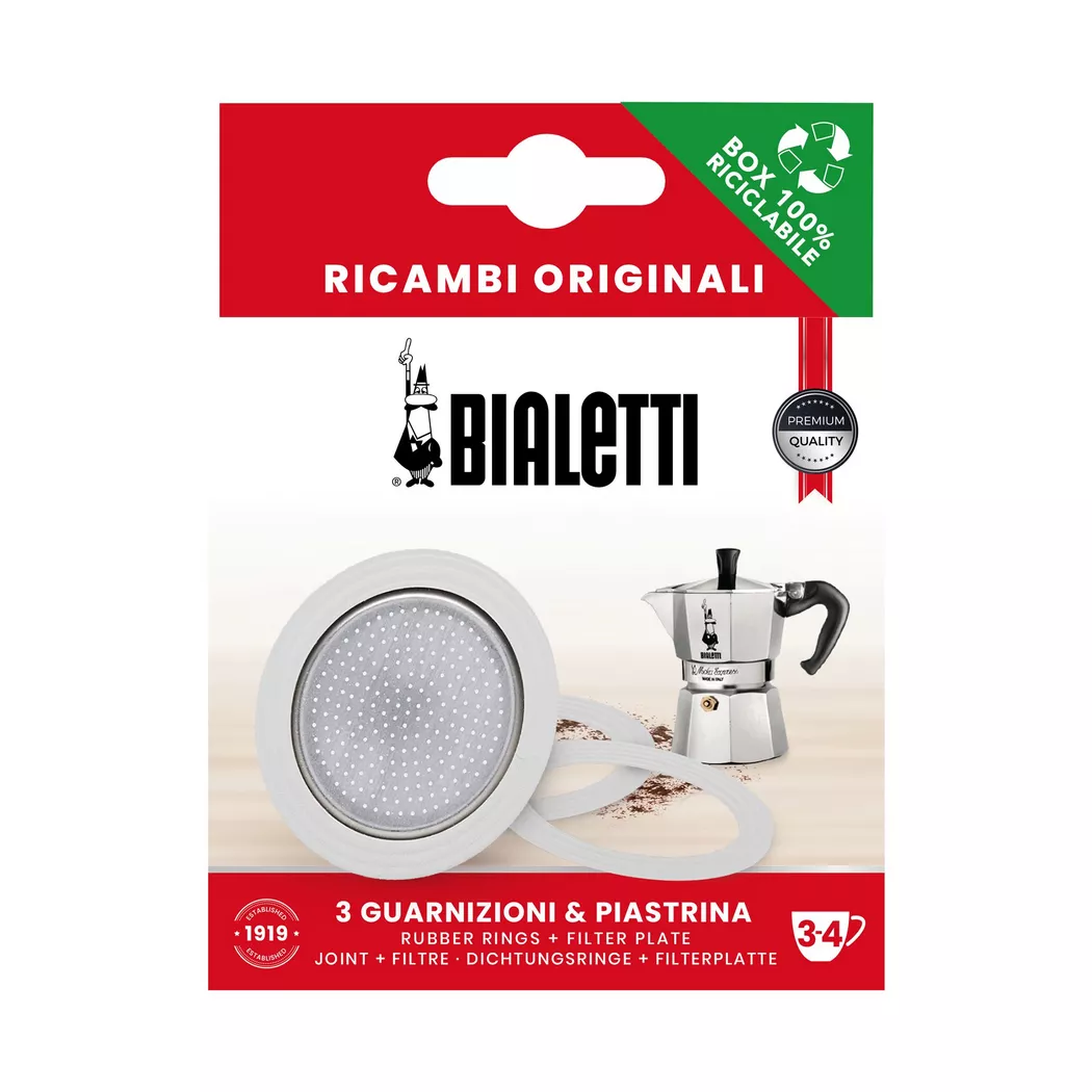 Bialetti 3 and 4 Cup Washer/Filter Set