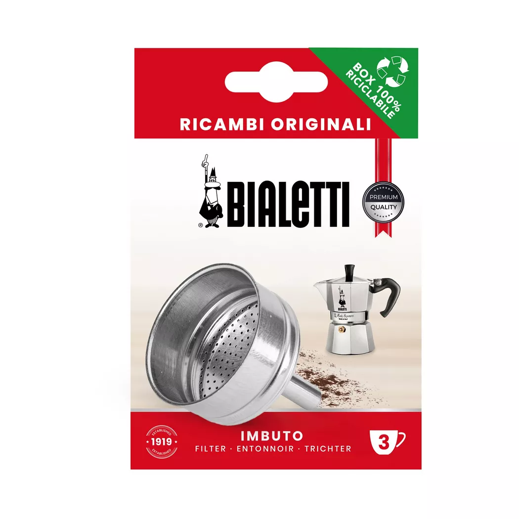 Bialetti - Filtertrichter, 59mm, Chrom