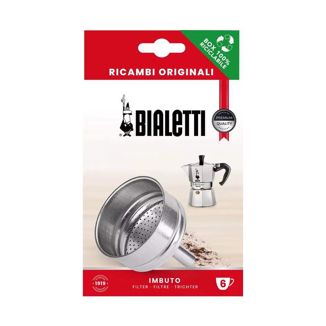 Bialetti - Filtertrichter, 65mm, Chrom
