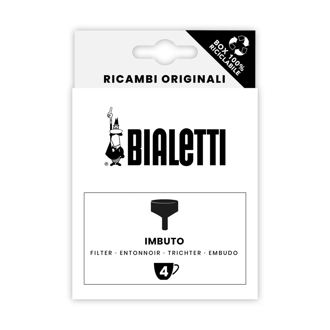 Bialetti - Filtertrichter, 71 mm, Chrom