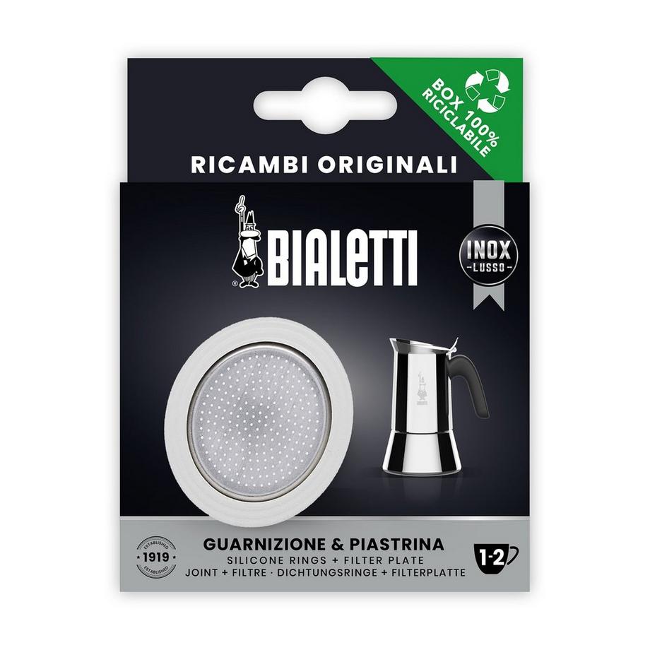 BIALETTI Kaffeekanne Set Dichtung + Filter New Venus 