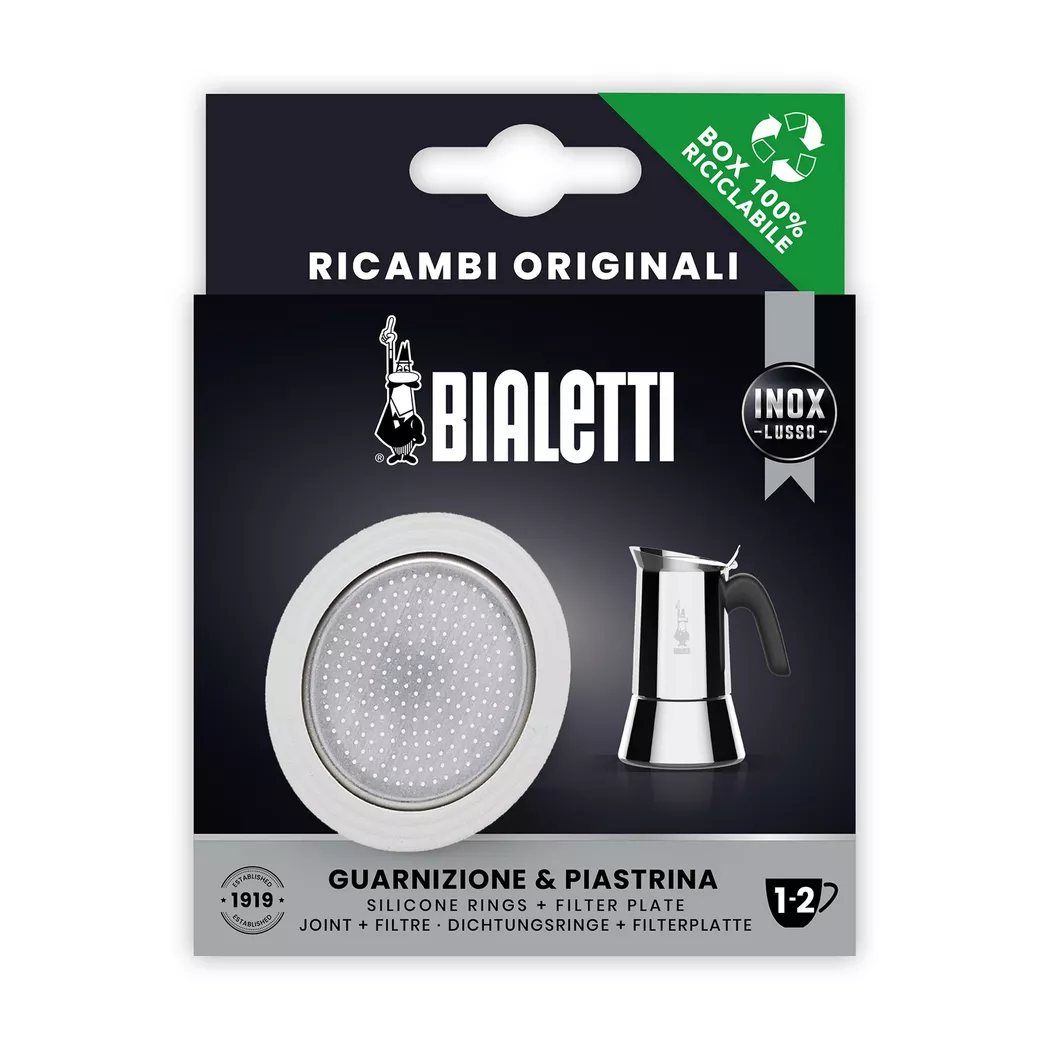 Bialetti New Venus Gasket Filter Set Chrome 55mm