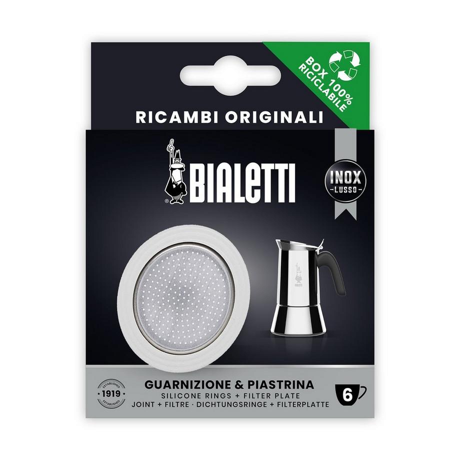 BIALETTI Kaffeekanne Set Dichtung + Filter New Venus 