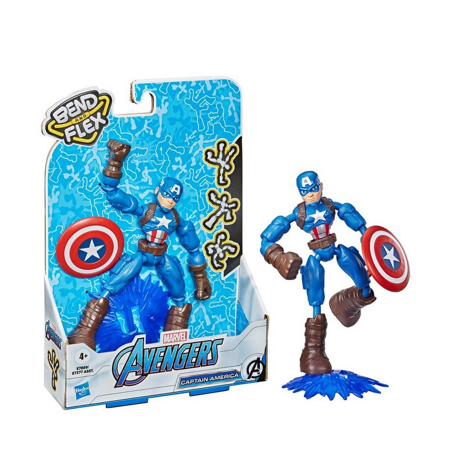 Hasbro  Marvel Avengers Bend And Flex Captain America 