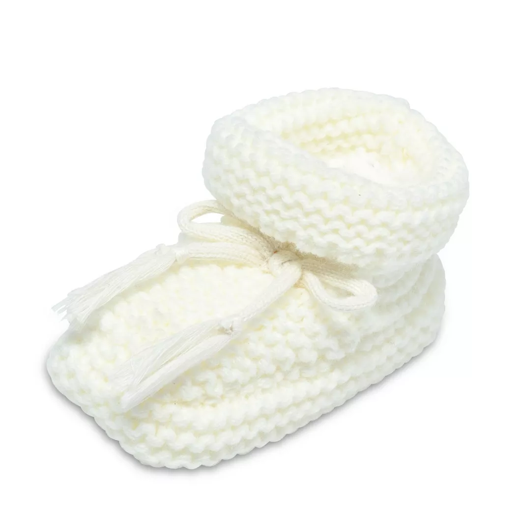 Manor Baby - Hausschuhe, 6-12 Monate, Creme