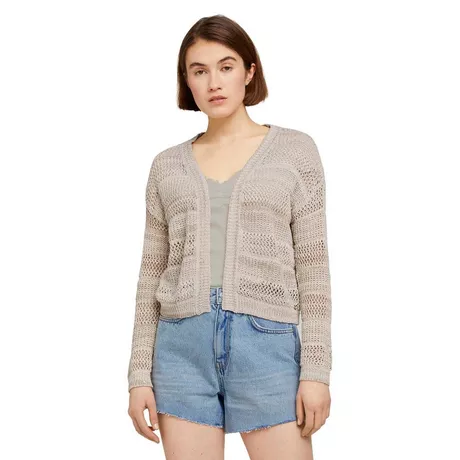 TOM TAILOR Denim  Cardigan, manica lunga Sabbia