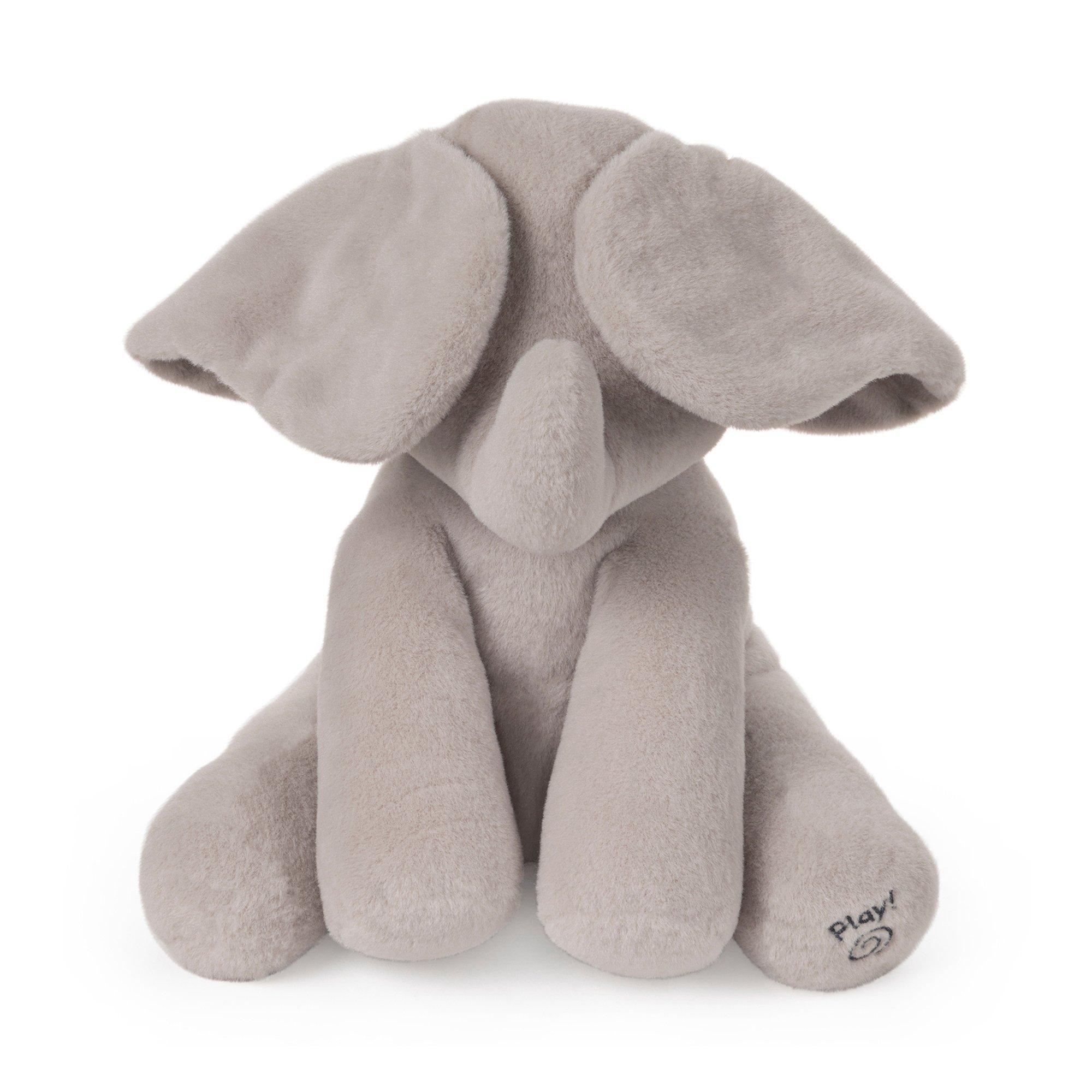 Gund  Flappy L'Éléphant, Peluche Interactive Pour Bébé, Bouge, Parle Et Chante En Français 