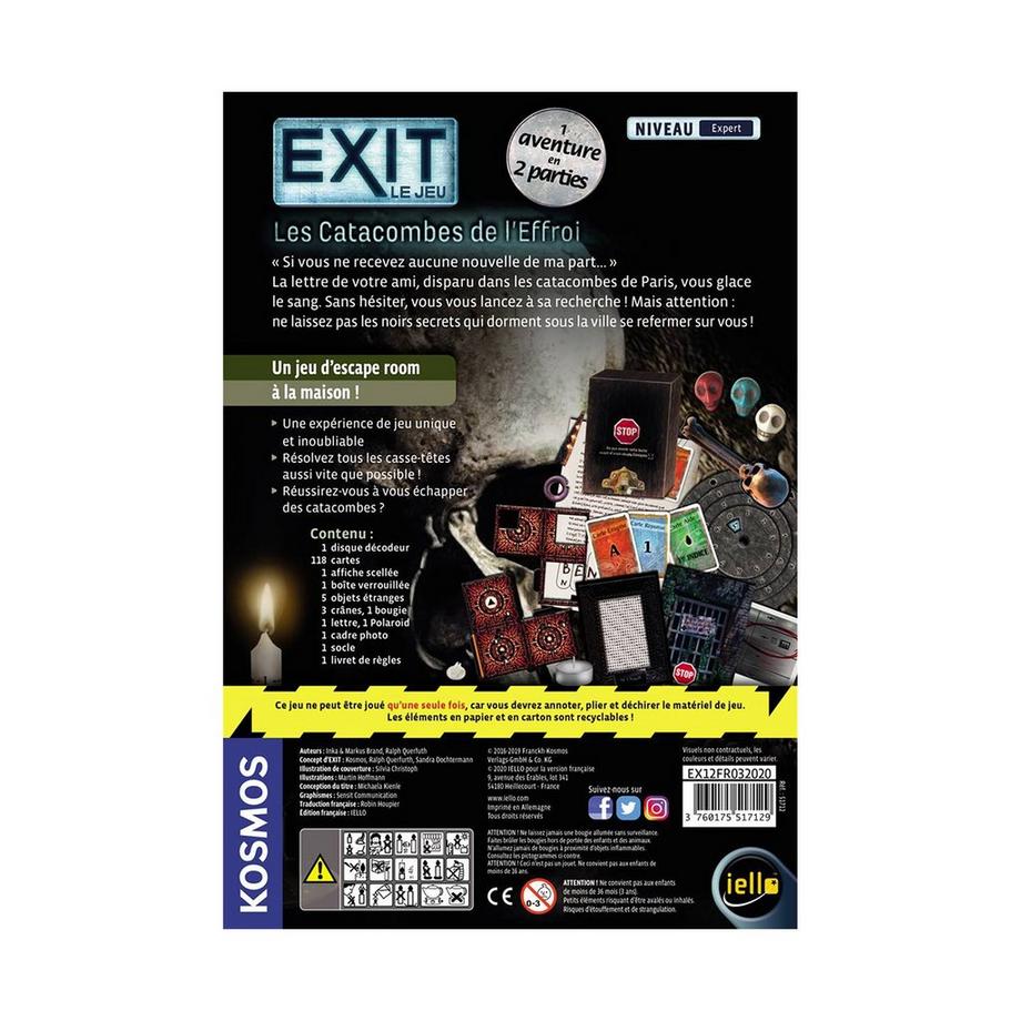 iello  Exit Les Catacombes de l'Effroi, Français 