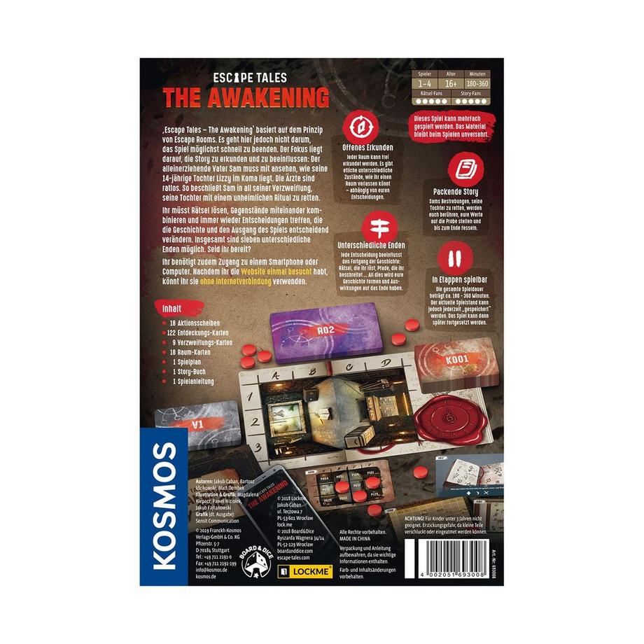Kosmos  Escape Tales - Il risveglio, Tedesco 