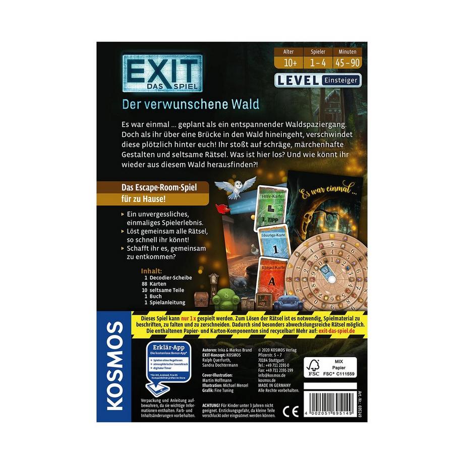 Kosmos  Exit - Das Spiel: Der verwunschene Wald, Deutsch 