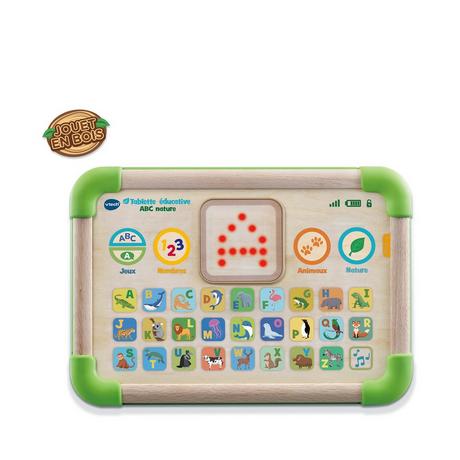 vtech  Tablette éducative ABC nature (jouet bois FSC), francais 