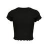 ONLY  T-shirt, col rond, manches courtes Black