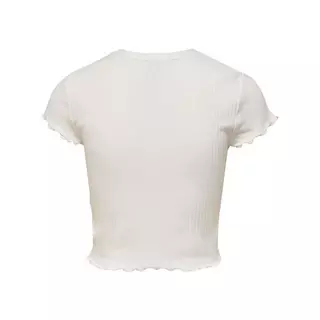 ONLY  T-shirt girocollo, manica corta Bianco