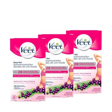 Kaltwachsstreifen normale Haut Bikini & Achseln TRIO Packung