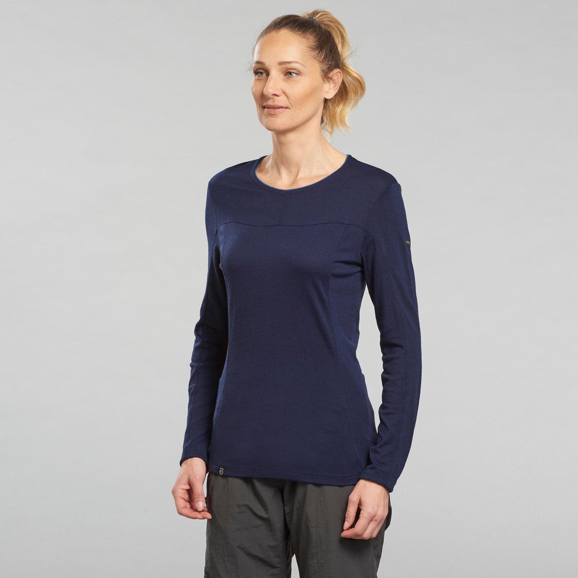 Image of T-shirt, Rundhals, Langarm Unisex Marine S