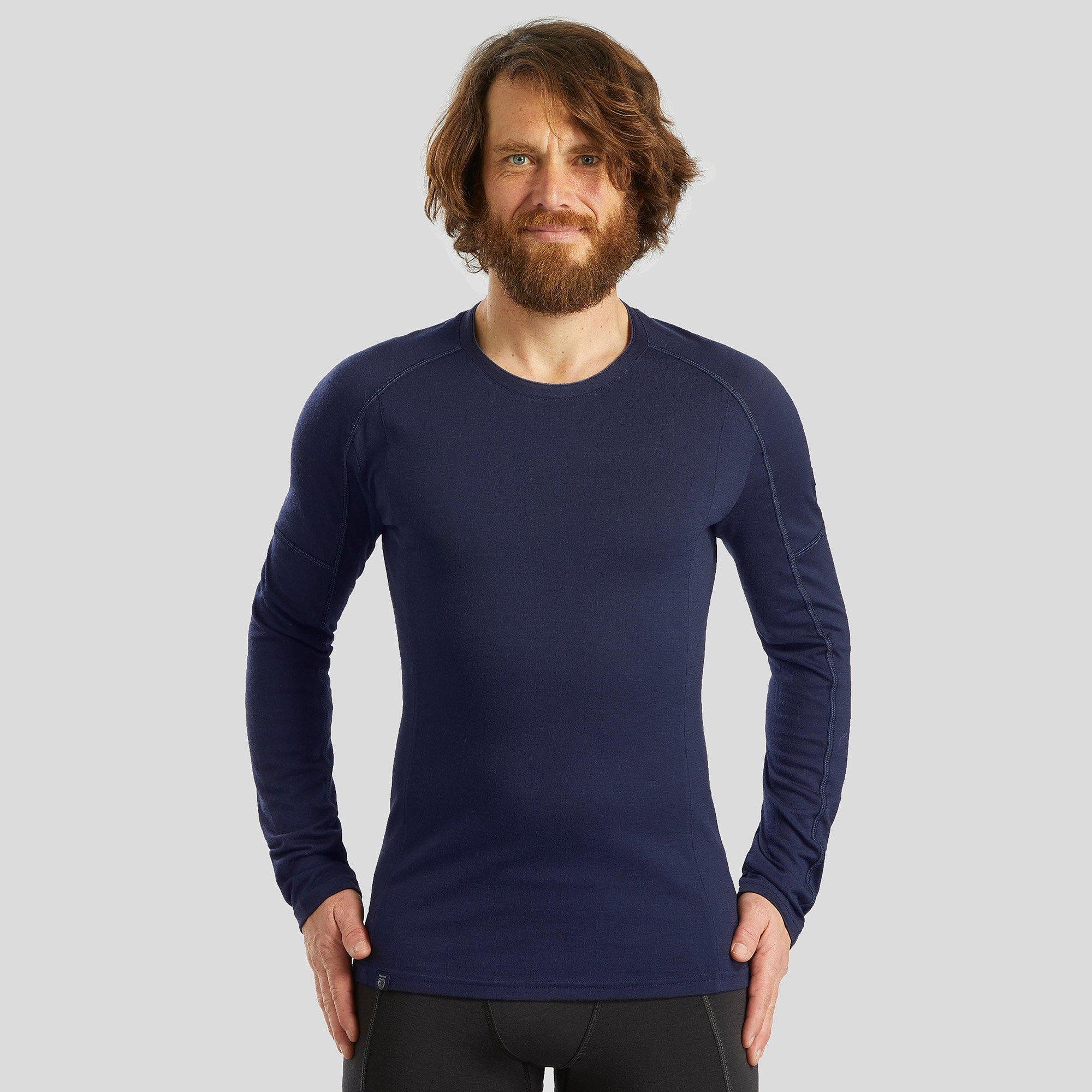 Image of T-shirt, Rundhals, Langarm Unisex Marine L