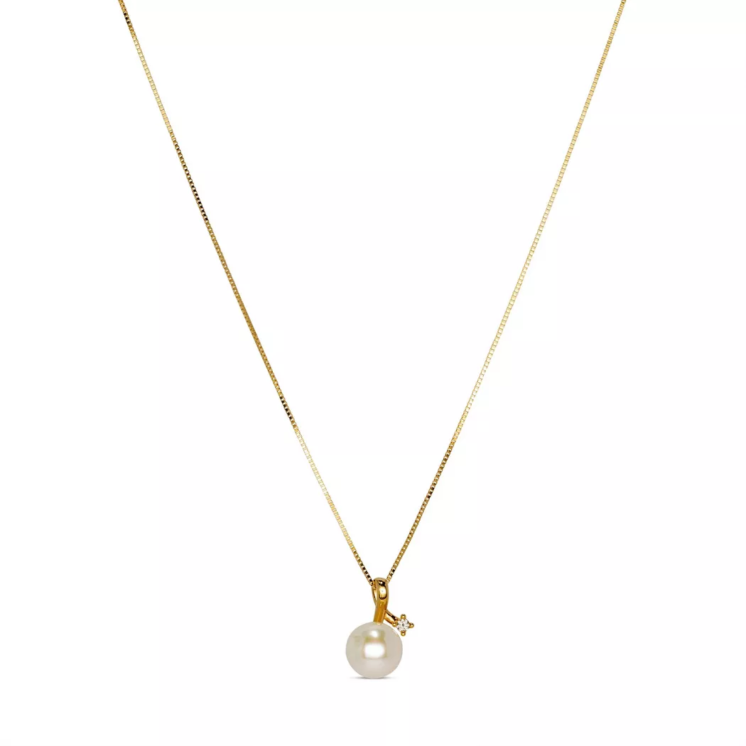 Puro® - Halskette, 42cm, Gelbgold 8