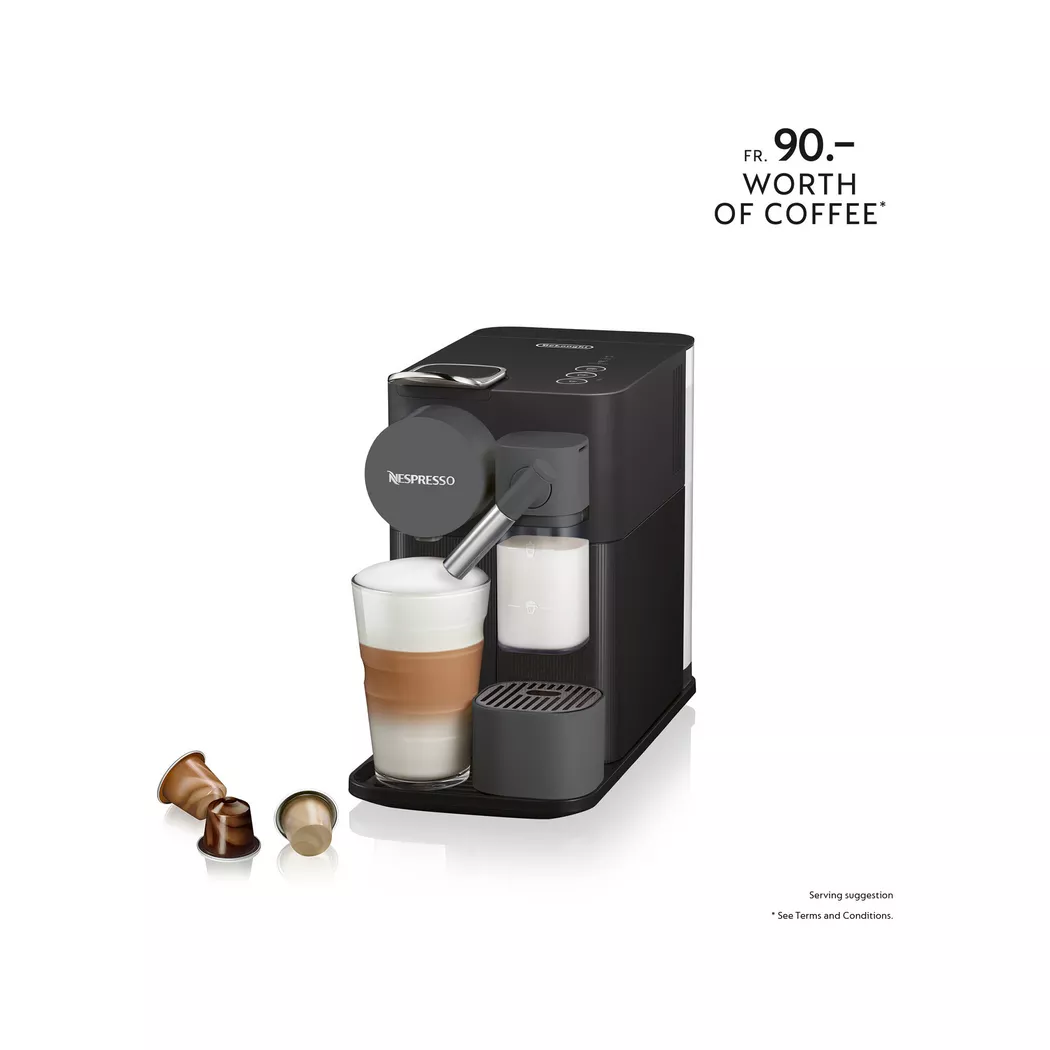 Machine à capsules DeLonghi EN 510.B Lattissima One Evo 132193451 noir