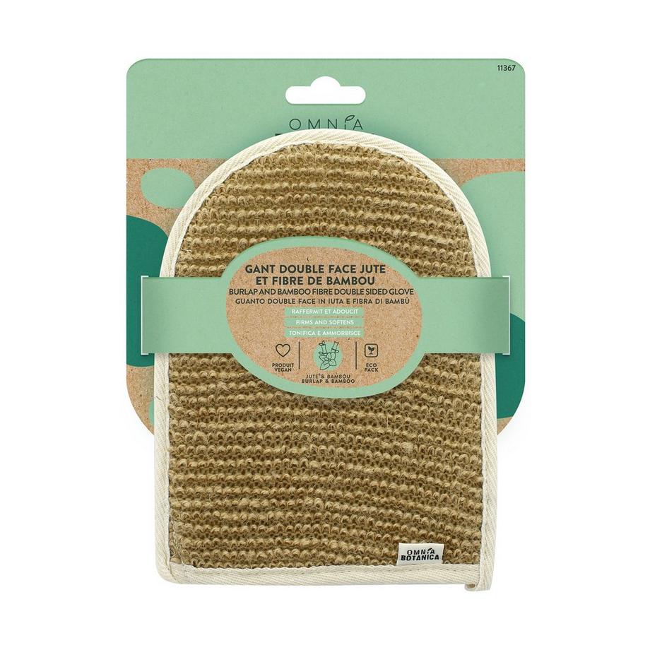 Gant double face jute et bambou