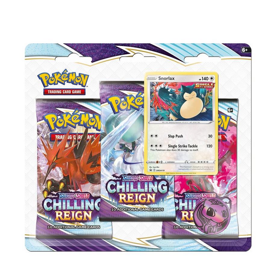 Pokémon  Sword & Shield Chilling Reign 3er Pack, Zufallsauswahl 