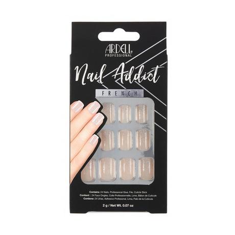 ARDELL Nail Addict Nail Addict French Glitter, Ongles Artificiels 