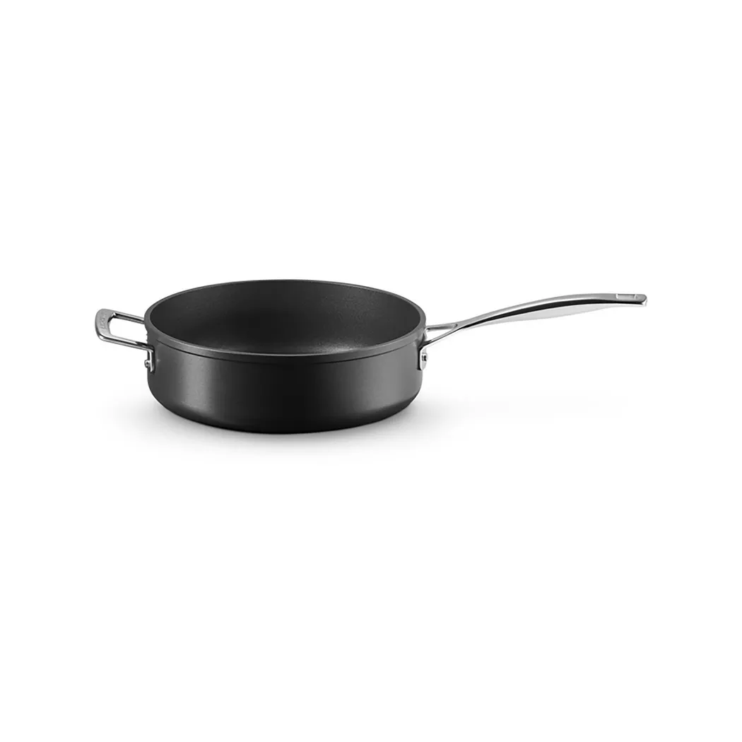 LE CREUSET Aluminium-Antihaft Sautepfanne mit Gegengriff 26cm/4l schwarz baby