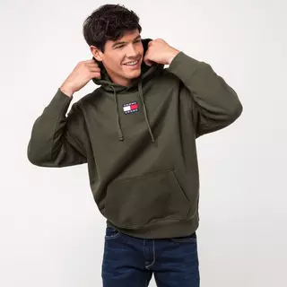 TOMMY JEANS Sweat-shirt TJM TOMMY BADGE HOODIE Olive