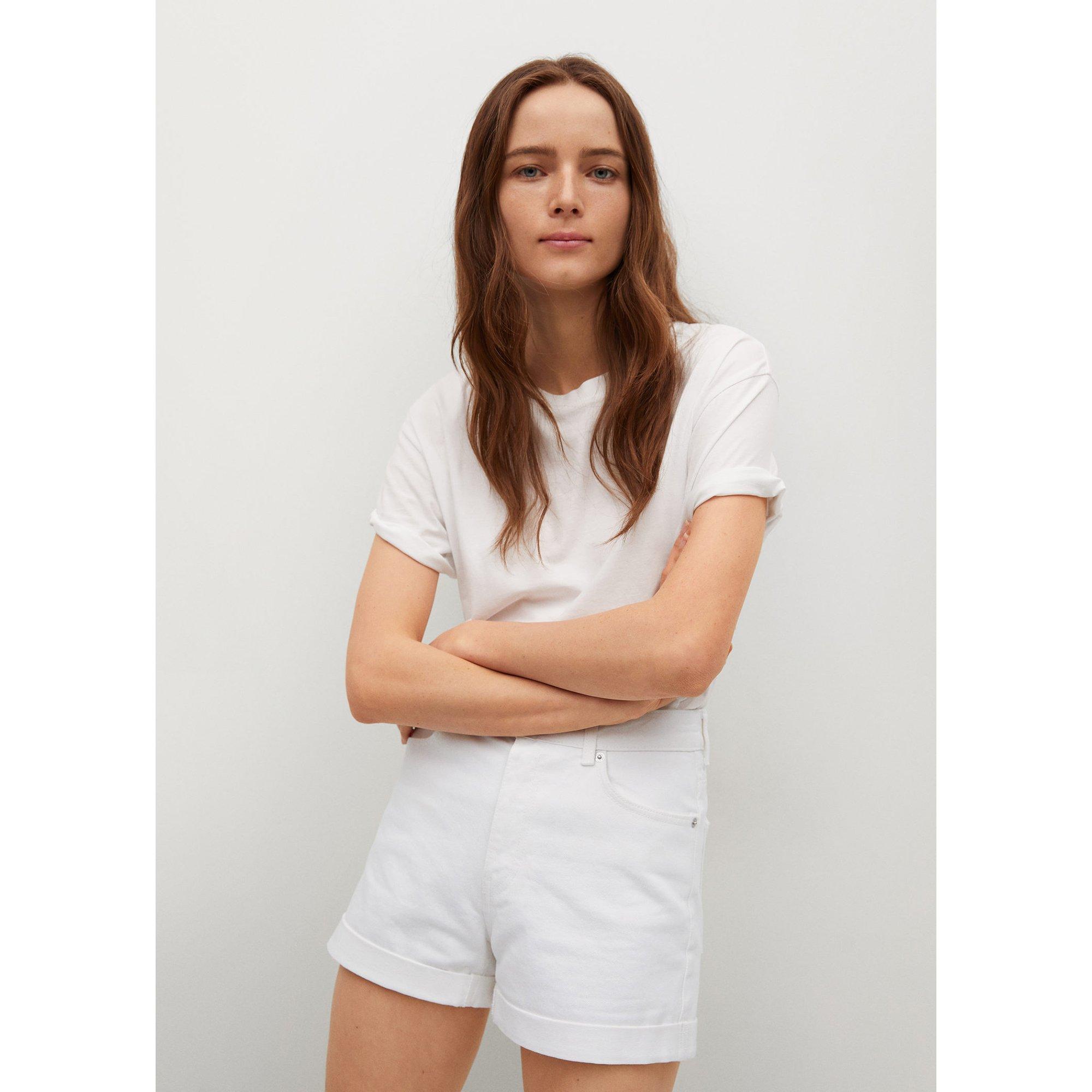 Image of Jeansshorts Damen Weiss 32