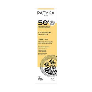 PATYKA FACE SUN CREAM SPF50 Crème Solaire SPF 50 Visage 