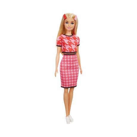 Barbie  Fashionistas Puppe im Hahnentritt-Top/Rock 