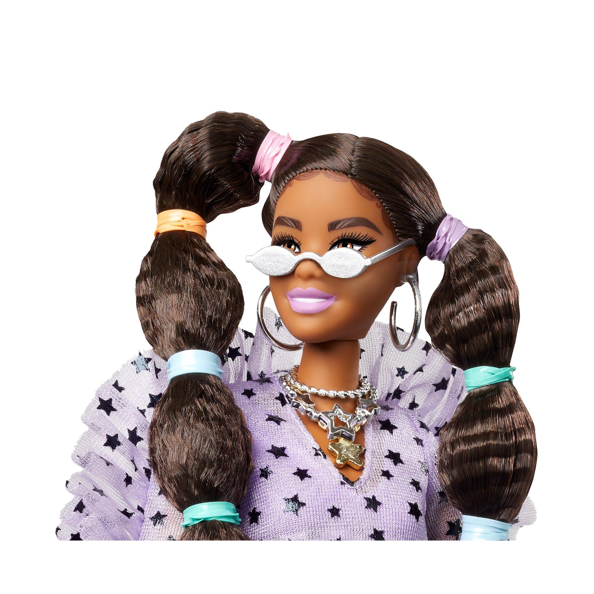 Barbie  Extra Puppe mit Zöpfen und Bobble Haargummies 