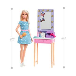 Barbie  Big City, Big Dreams Malibu Schminktisch Spielset mit Puppe 