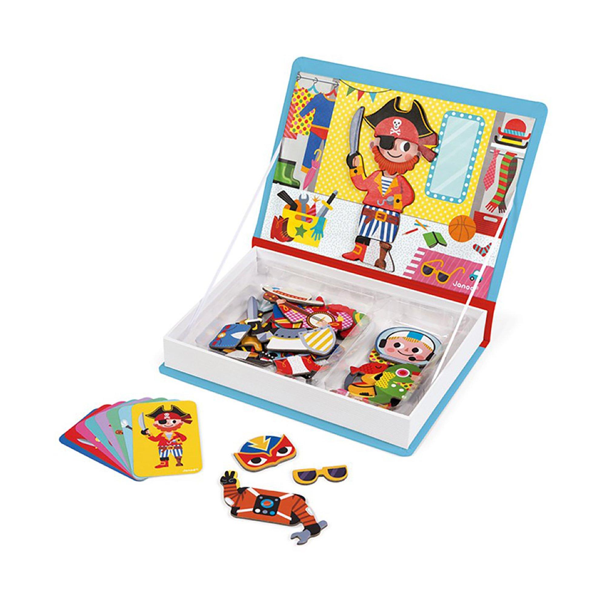 Janod  Magnetbuch Kostüme für Jungen 