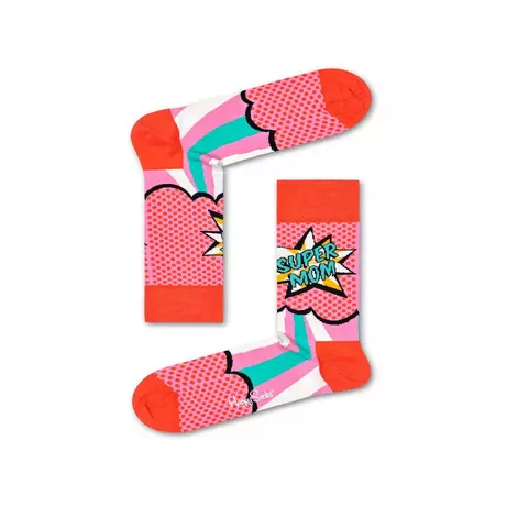 Happy Socks Super Mom Chaussettes hauteur mollet Orange