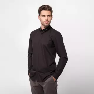 HUGO Camicia a maniche lunghe Hemd Button Down Black