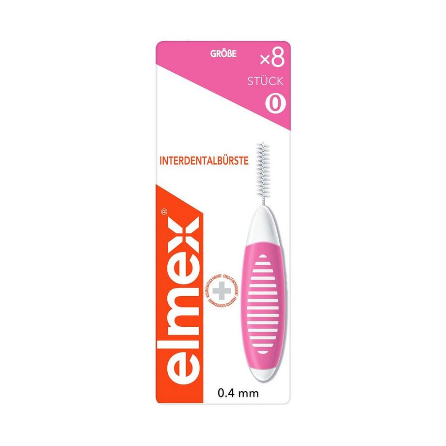 elmex 0.4mm Pink Scovolini Interdentali Rosa, Misura 0, 0,4 Mm Scovolino Interdentale 
