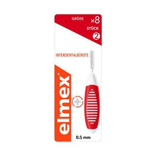 elmex 0.5mm Rot Scovolini Interdentali Rossi, Misura 2, 0,5 Mm Scovolini Interdentali 