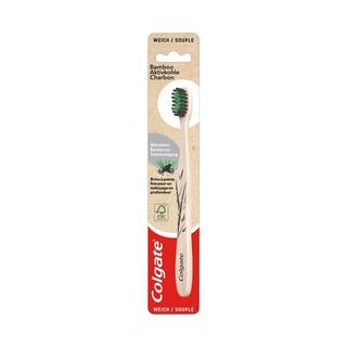 Colgate Bamboo Aktivkohle Bamboo Aktivkohle Weich Zahnbürste, Aus Nachhaltigem Bambus 