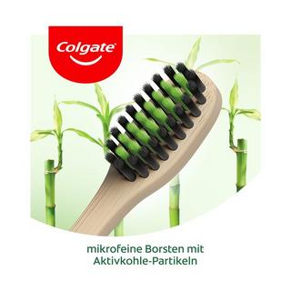 Colgate Bamboo Aktivkohle Bamboo Aktivkohle Weich Zahnbürste, Aus Nachhaltigem Bambus 