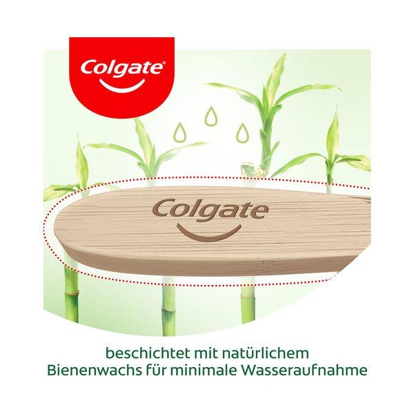 Colgate Bamboo Aktivkohle Bamboo Charbon Actif Brosse À Dents Souple, Fabriquée À Partir De Bambou Durable 