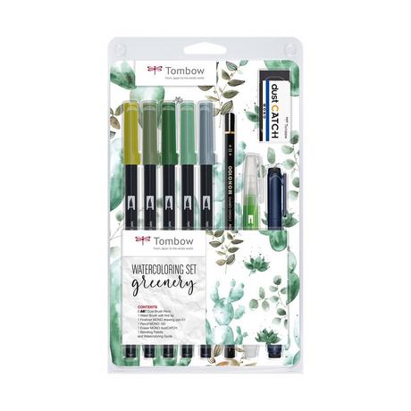 Tombow Set di pittura ad acquerello Greenery 