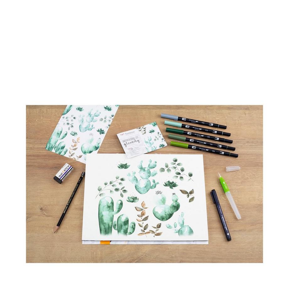 Tombow Set di pittura ad acquerello Greenery 
