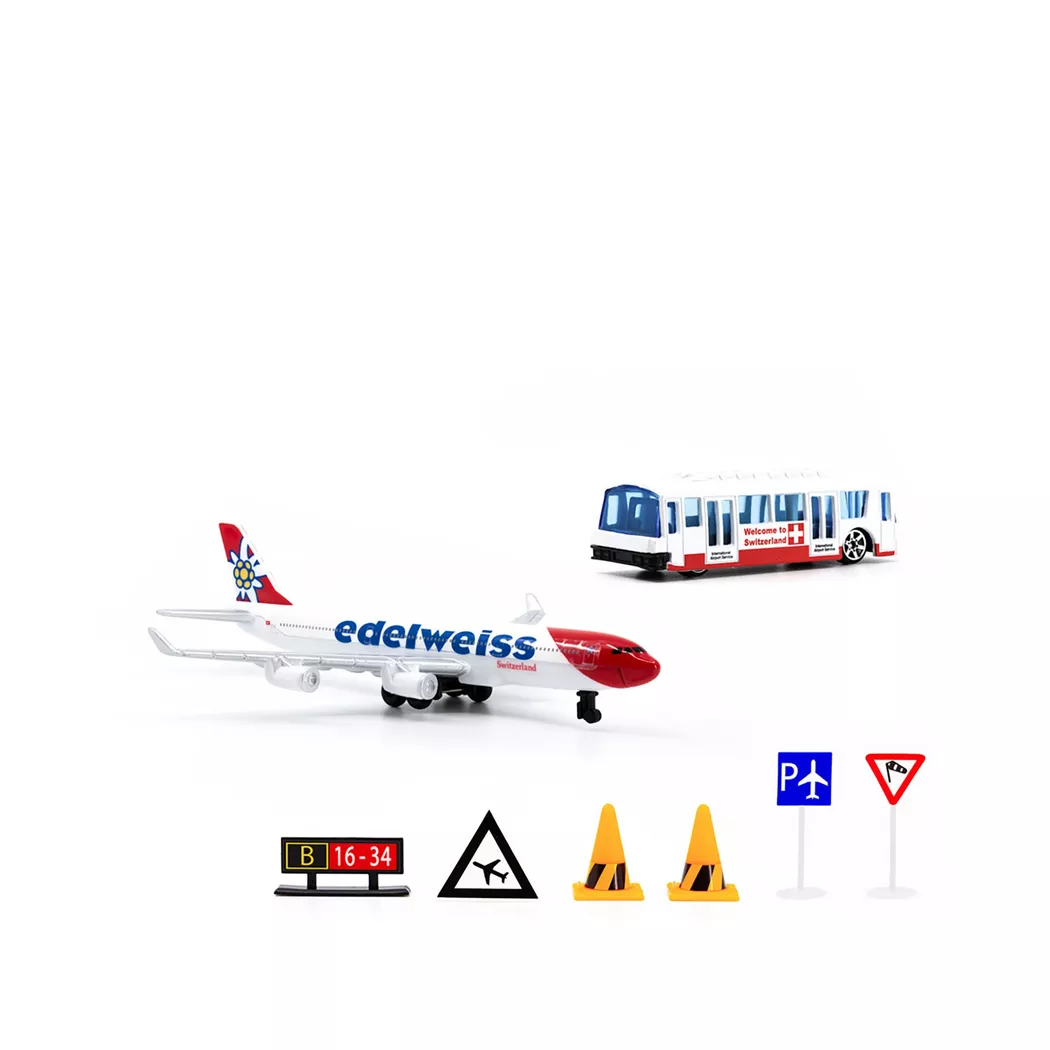 ACE Toy - Airport Play Set Edelweiss, Multicolore