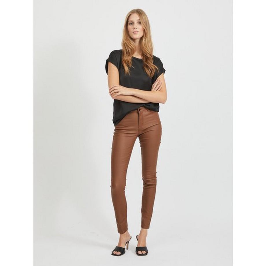 VILA Viellette T-Shirt Effetto Satin  