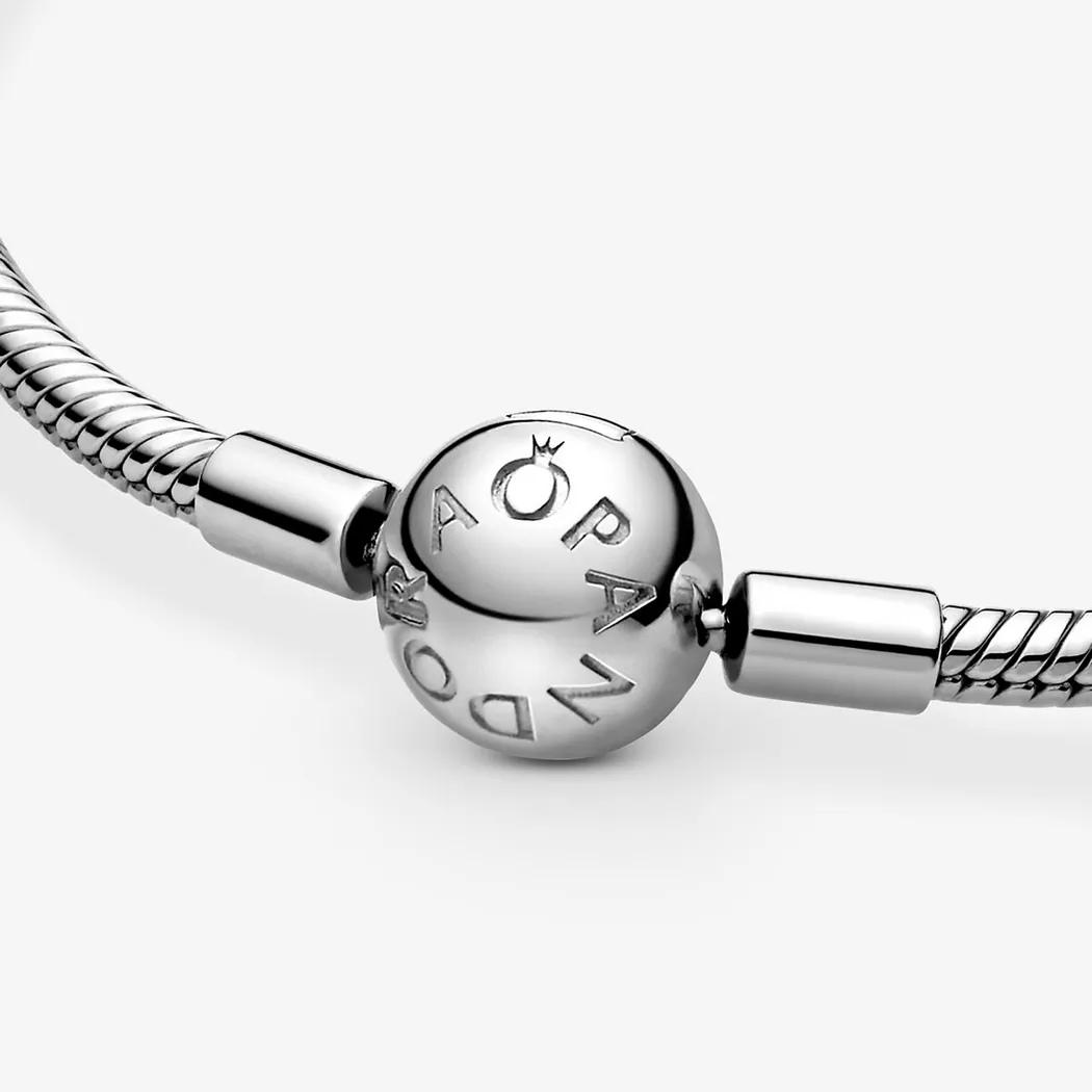 Pandora Smooth Silver Clasp Bracelet - silver  female