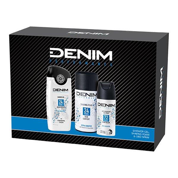 Image of Denim Performance Sensitiv Deo & Shaving Foam & Shower Gel - Set
