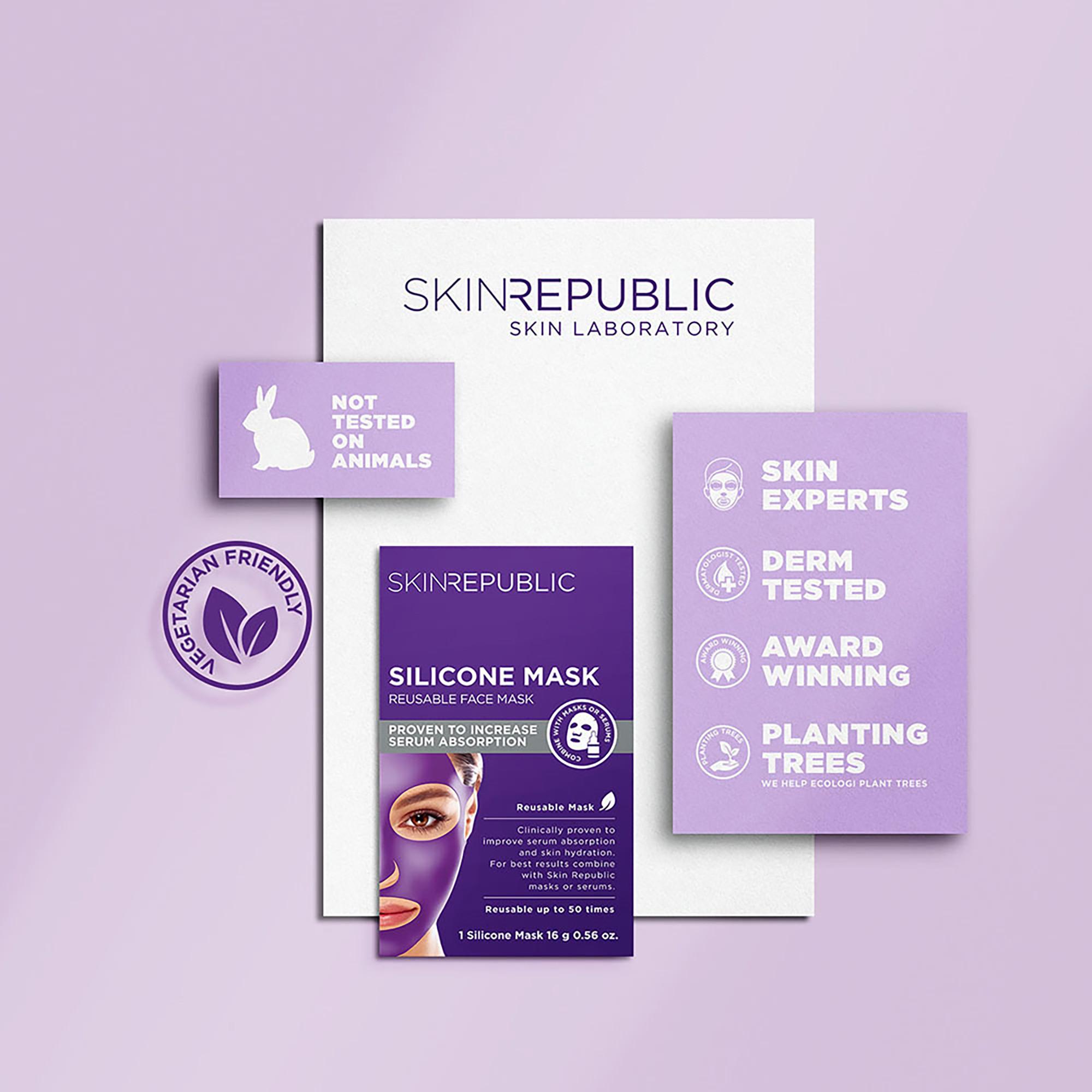 Skin republic Silicon Wiederverwendbare Silikonmaske 