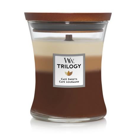WoodWick Candela profumata Café Sweets Trilogy 